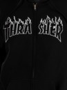 Thrasher Flame Embroidered Zip Hoodie