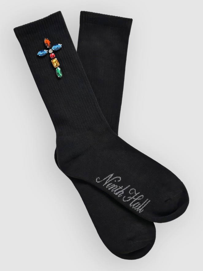 Ninth Hall Bejeweld Rhinestone Socks