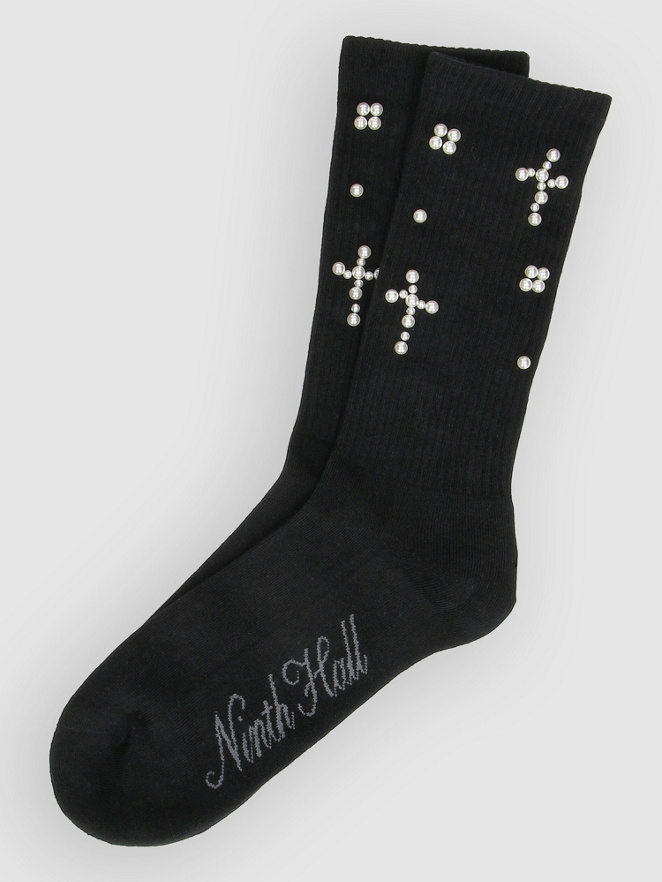 Ninth Hall Pearl Cross Socks