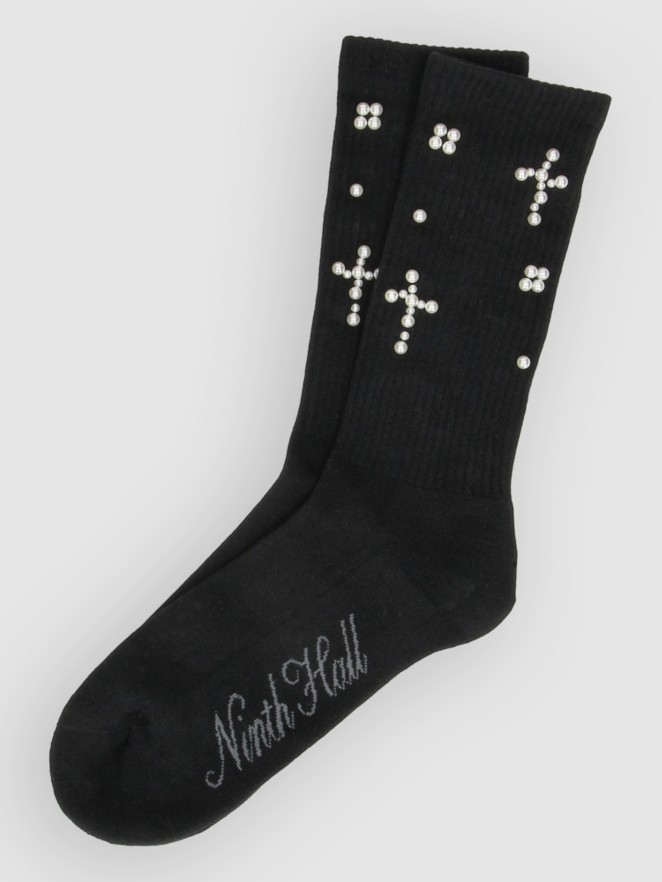 Ninth Hall Pearl Cross Socks