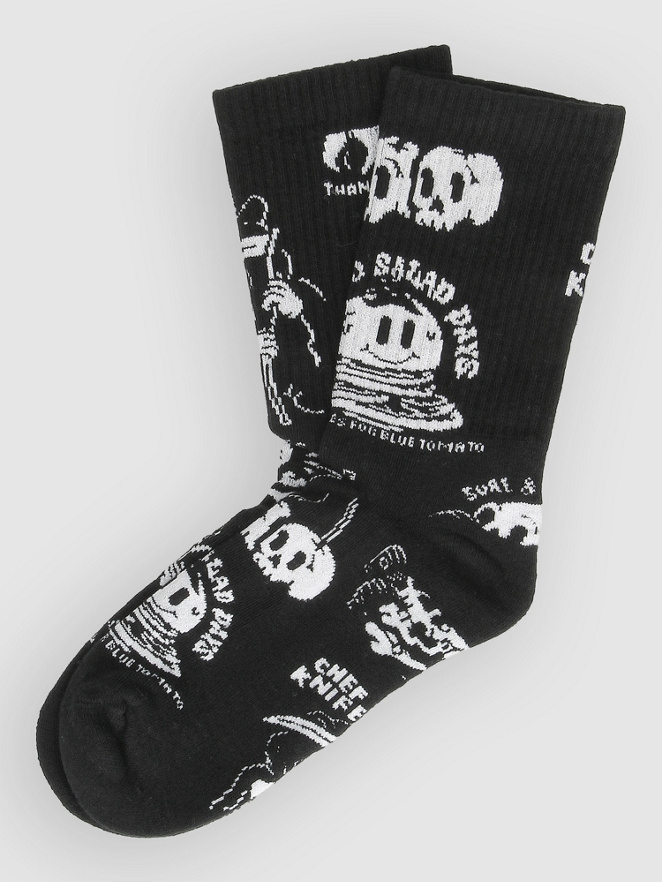 The Dudes Dark Pattern Simple Tennis Socks