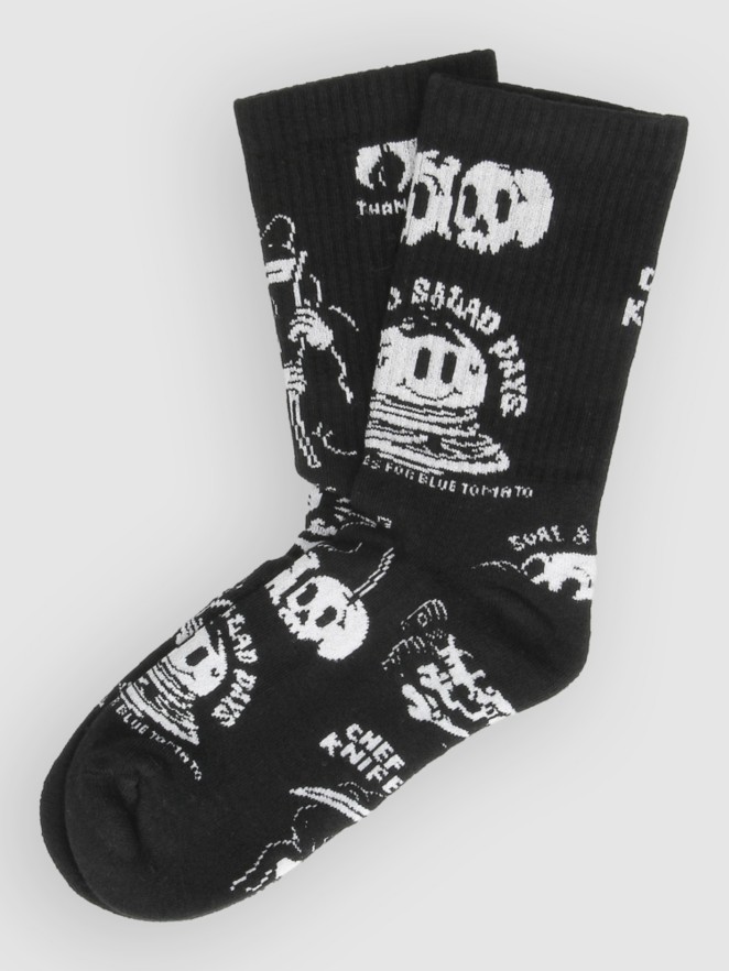 The Dudes Dark Pattern Simple Tennis Socks