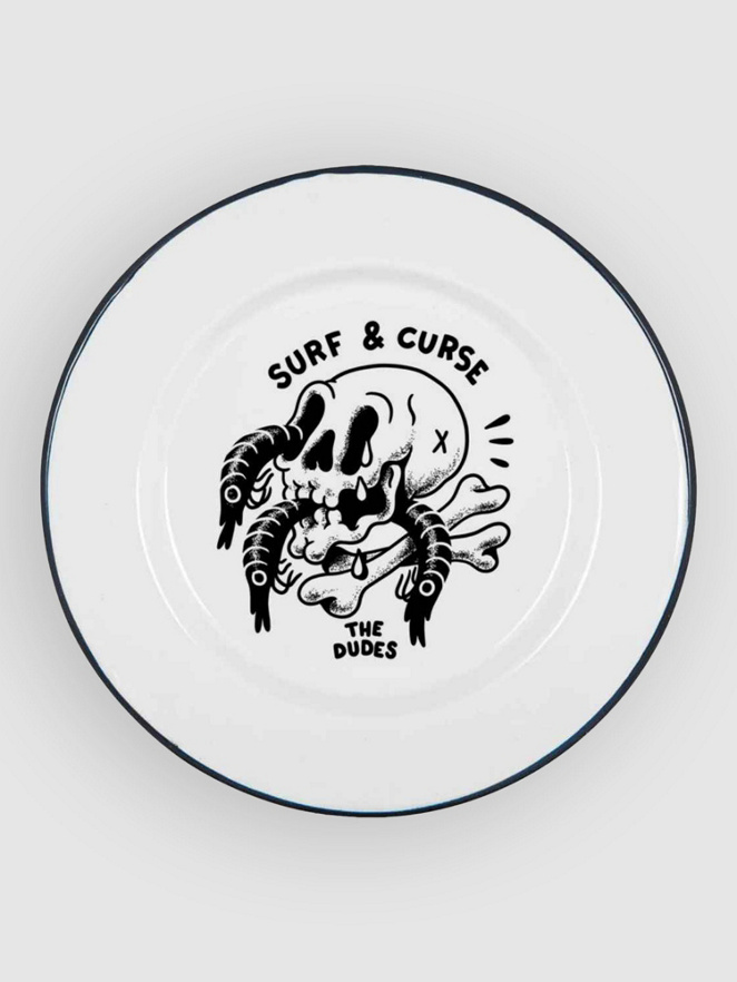 The Dudes Surf And Curse Enamel Plate
