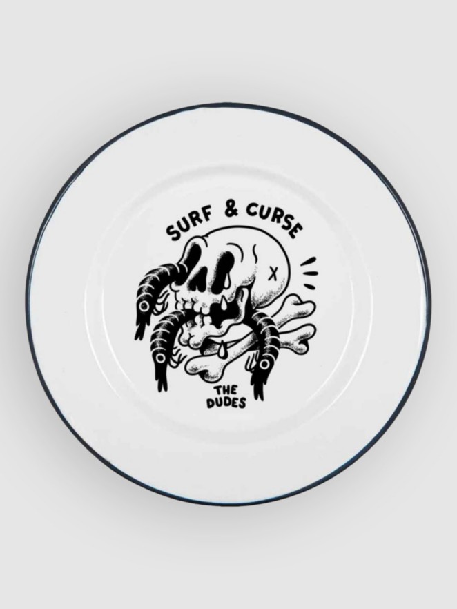 The Dudes Surf And Curse Enamel Plate