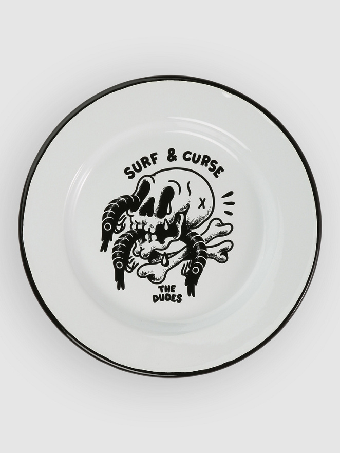 The Dudes Surf And Curse Enamel Plate