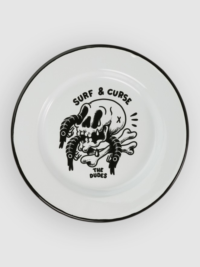 The Dudes Surf And Curse Enamel Plate