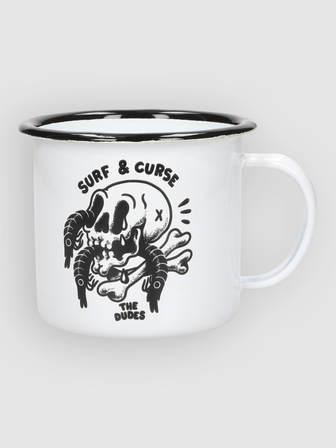 The Dudes Surf And Curse Enamel Mug
