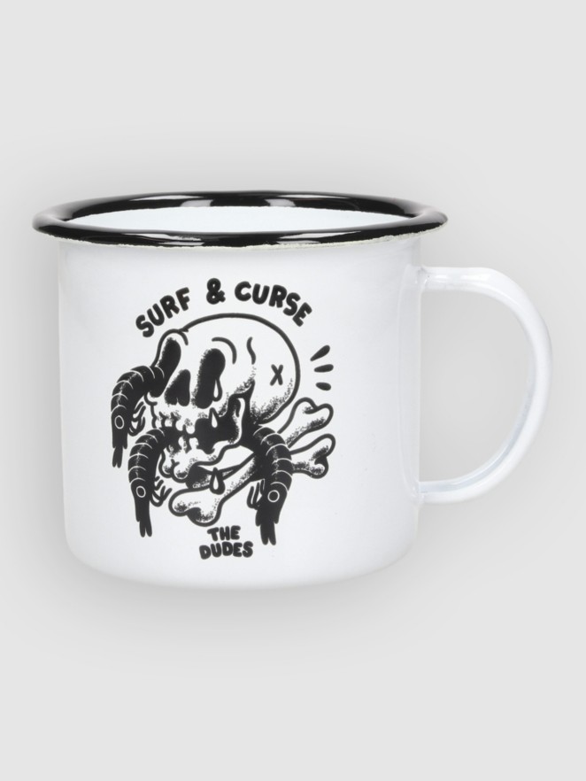 The Dudes Surf And Curse Enamel Mug