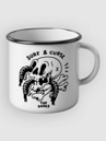 The Dudes Surf And Curse Enamel Mug