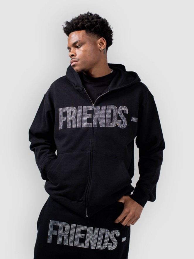 VLONE Friends Rhinestone Zip Hoodie