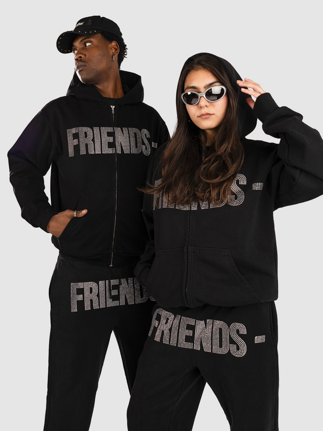 VLONE Friends Rhinestone Zip Hoodie