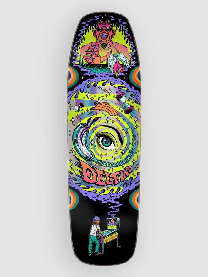 Santa Cruz Delfino Pinball Vision Pro 9.14″ Skateboard Deck