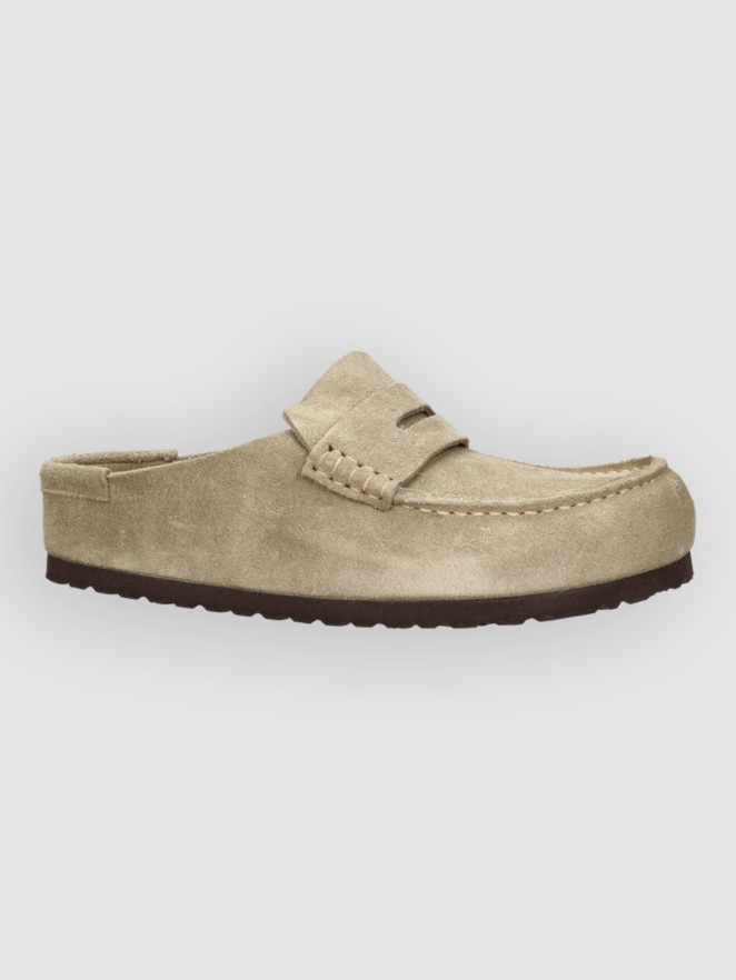 Birkenstock Naples Wrapped Suede Leather Sandalen