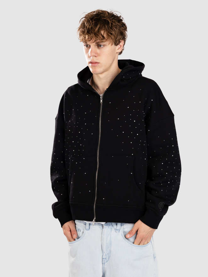 Ninth Hall Fundamental Rhinestone Zip Hoodie