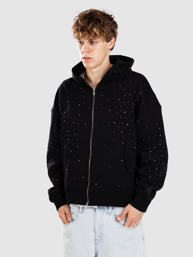 Ninth Hall Fundamental Rhinestone Zip Hoodie