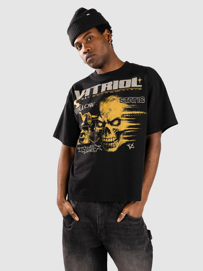 Vitriol Xeroxed Collage Cropped T-Shirt
