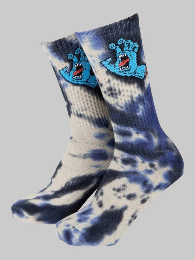 Santa Cruz Screaming Hand Tie Dye Socks