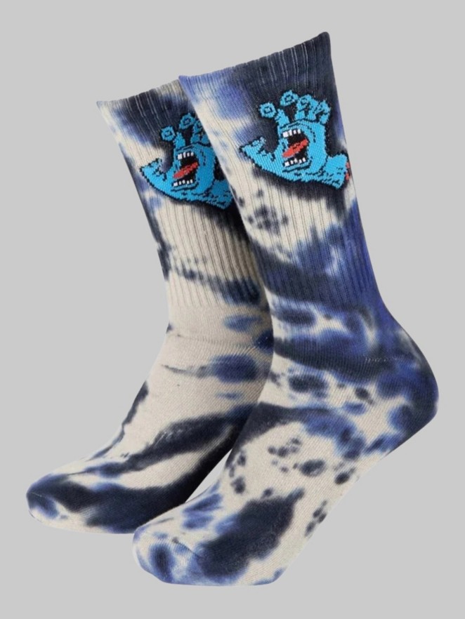 Santa Cruz Screaming Hand Tie Dye Socks