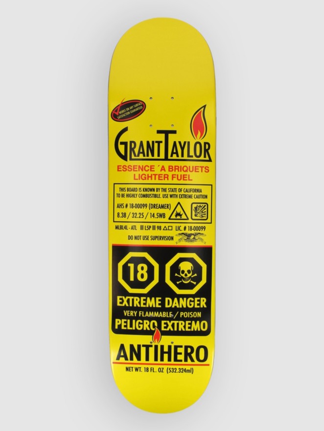 Antihero Taylor Fueled Up - 8.38″ Planche de skate