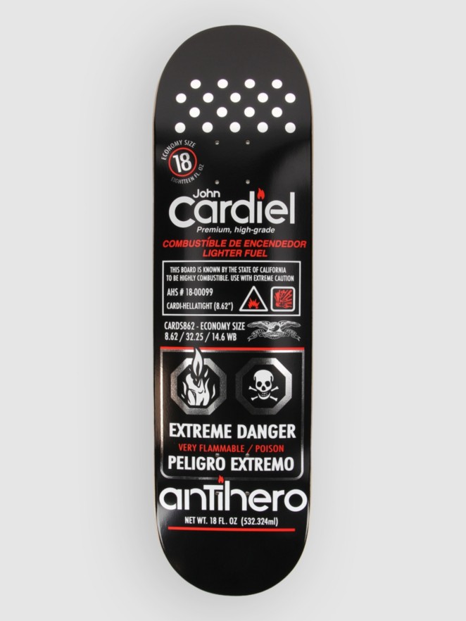 Antihero Cardiel Fueled Up - 8.62″ Skeittilaudan dekki
