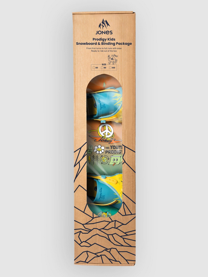 Jones Snowboards Prodigy Package 2027 Kids Snowboard