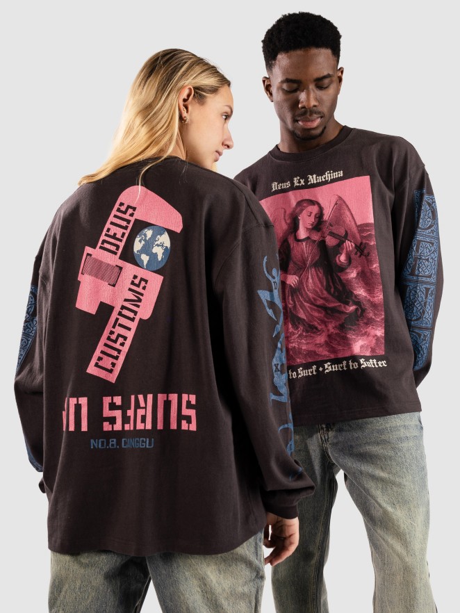 Deus Ex Machina Swell Maps Os Long Sleeve T-Shirt