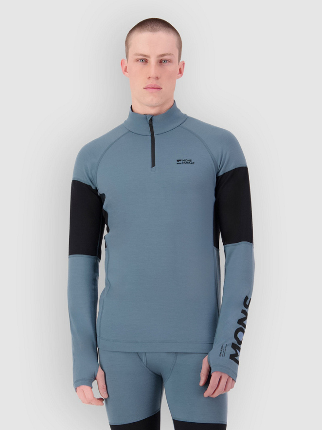 Mons Royale Olympus Merino 1/4 Zip Long Sleeve Base Laye