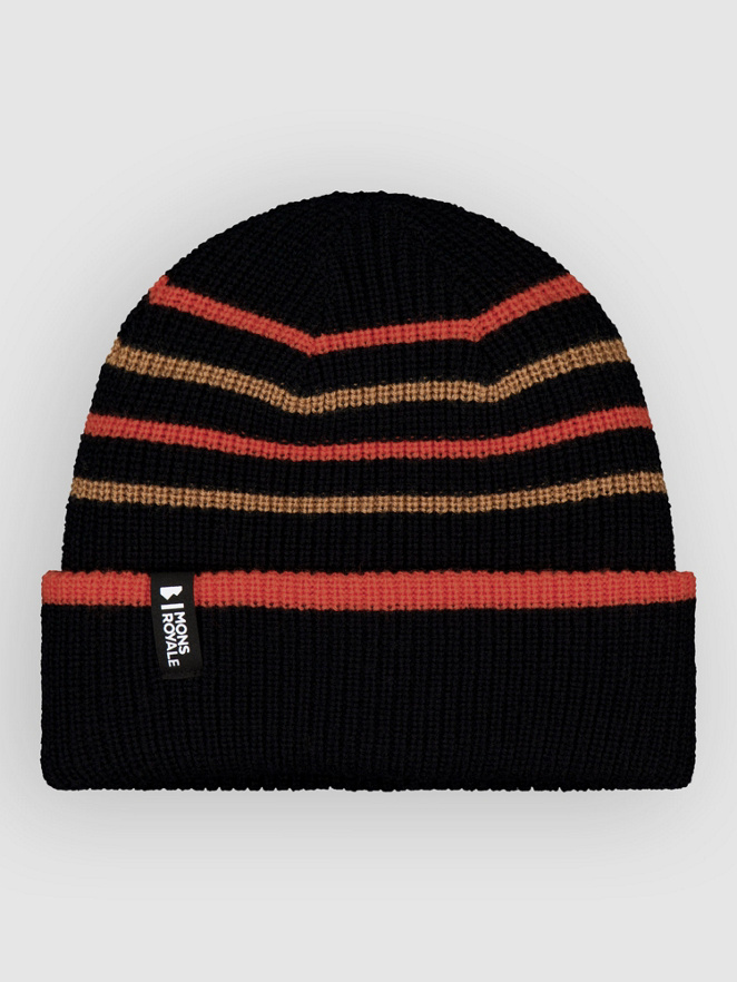 Mons Royale Stripey Merino Beanie