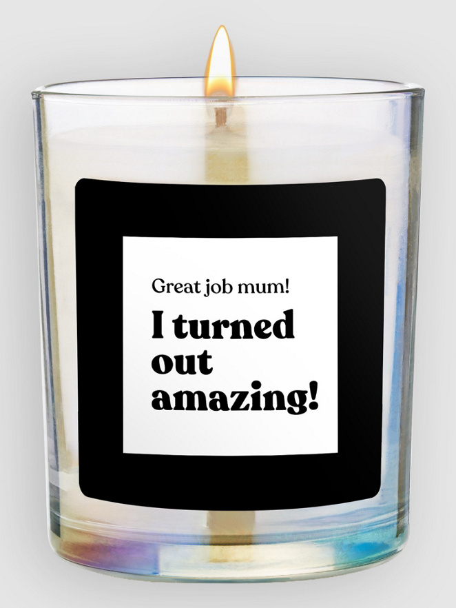 CandleHand Great Job Mum Chatty Candle