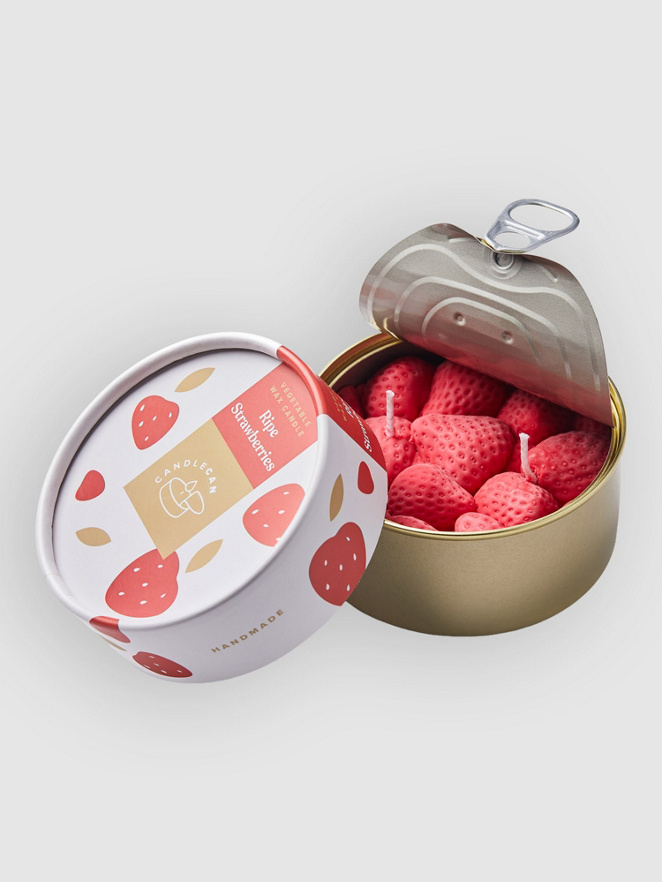 CandleHand Ripe Strawberries Can Candle