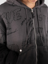 True Religion Big T Graffiti Boxy Zip Hoodie