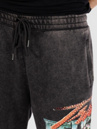True Religion Snake Crystal Baggy Sweatpants