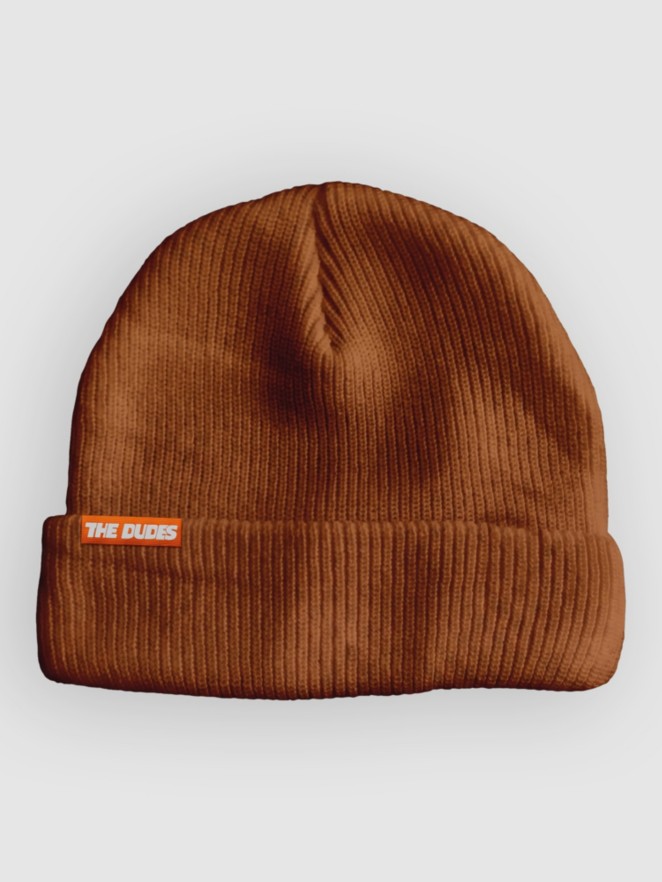 The Dudes Logo Vermillon Nut Warmer Beanie