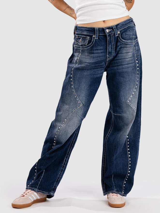 True Religion Western Bailey Barrel Big Flap Jeans