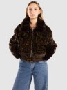 True Religion True Leopard Faux Fur Jacket
