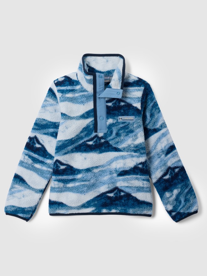 Columbia Helvetia II Printed Snap Kids Half-Zip Fleec