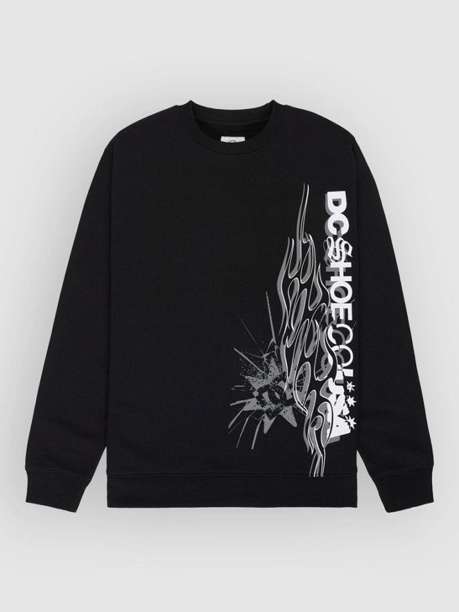 DC Side Flame Crew Sweater