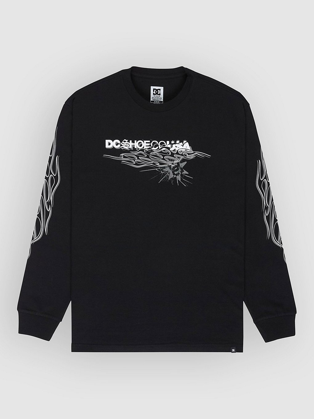 DC Side Flame Longsleeve Zwart