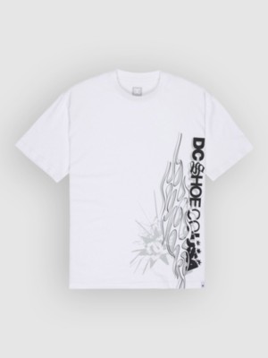 DC Side Flame T-Shirt Wit