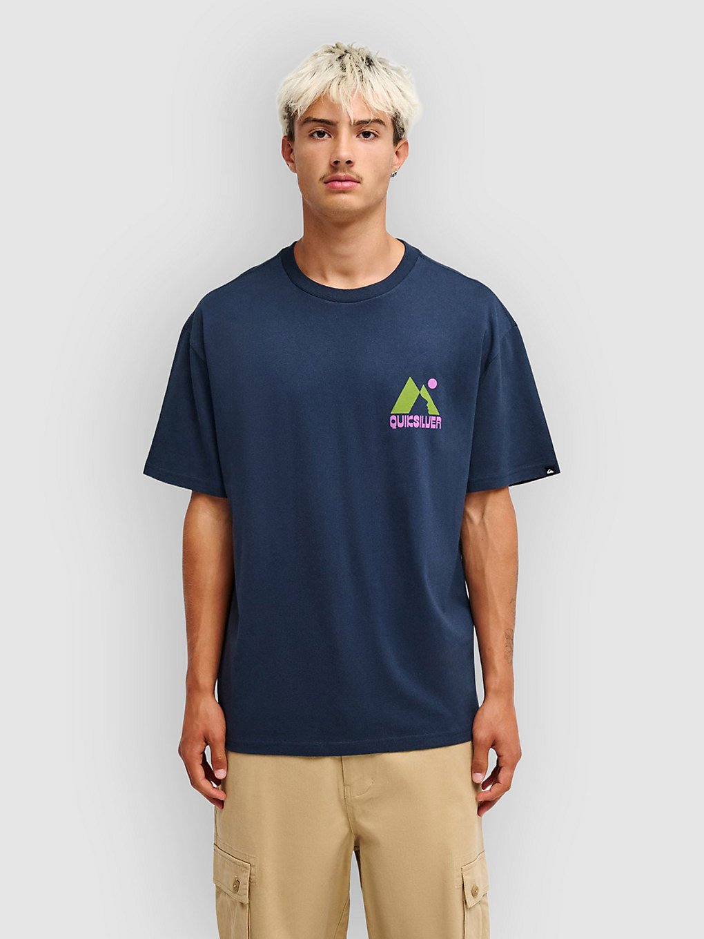 Quiksilver Peak T-Shirt Blauw