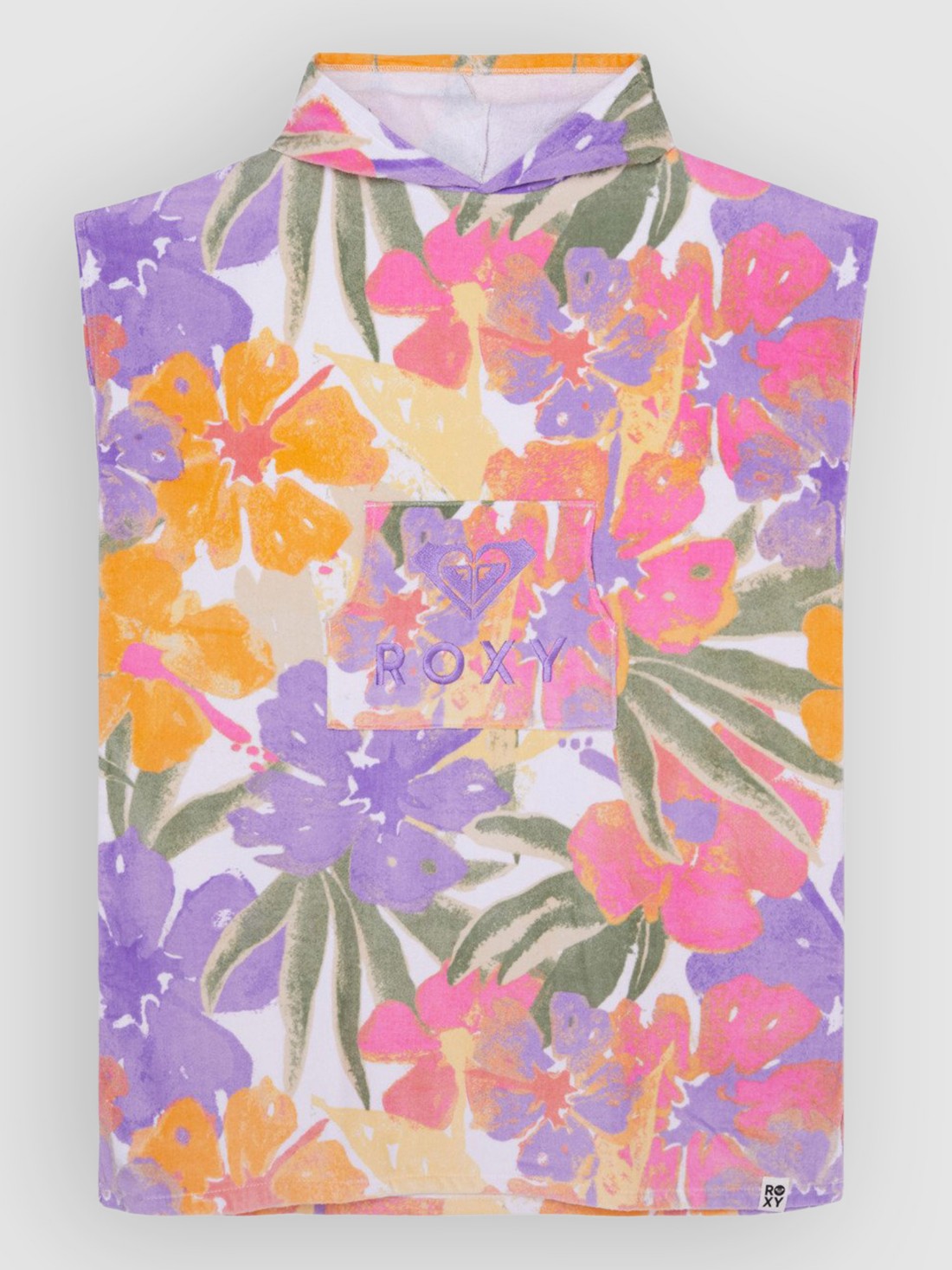 Roxy Stay Magical Printed Surf Poncho cloud dancer hazey hbc