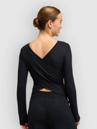Roxy Rise & Vibe Rib Crossed Backls Long Sleeve T