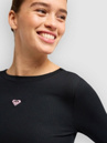 Roxy Rise & Vibe Rib Crossed Backls Long Sleeve T