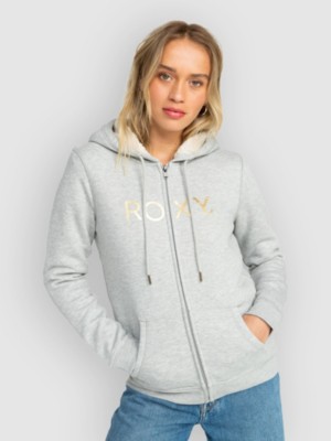 Roxy Itia Sherpa Logo Half-Zip Sweater Heritage Header