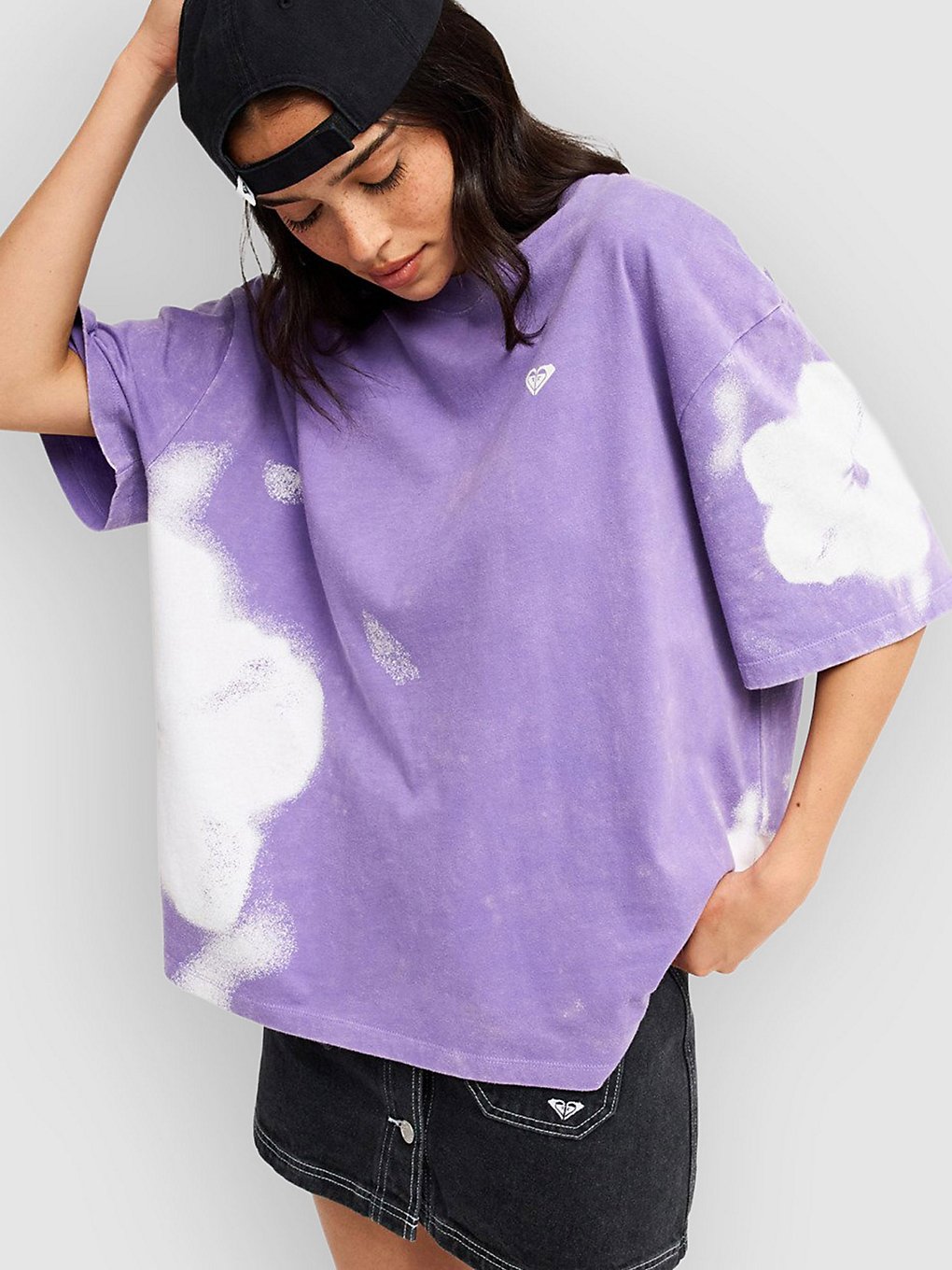 Roxy Talloversize Washed T-Shirt Paars
