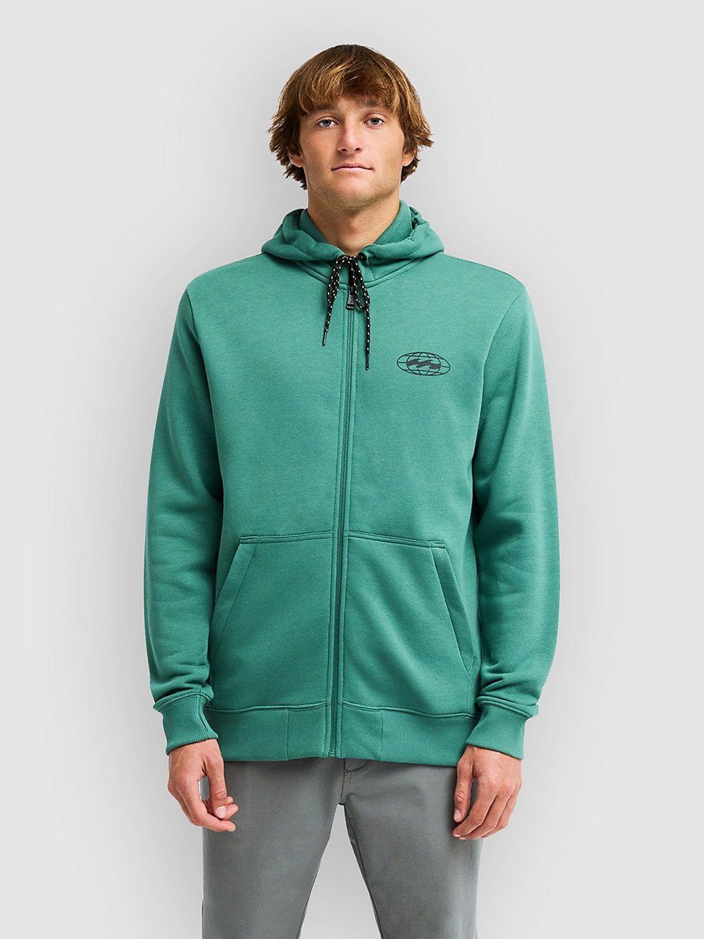 Billabong Compass Zip Hoodie Smoke Pine