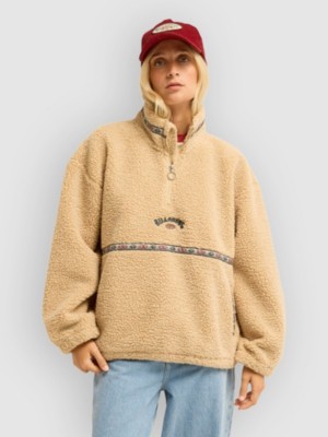 Billabong Stone Town Half-Zip Fleece Sweater Oat