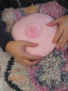 bitten Huggable Pink Boob Pillow