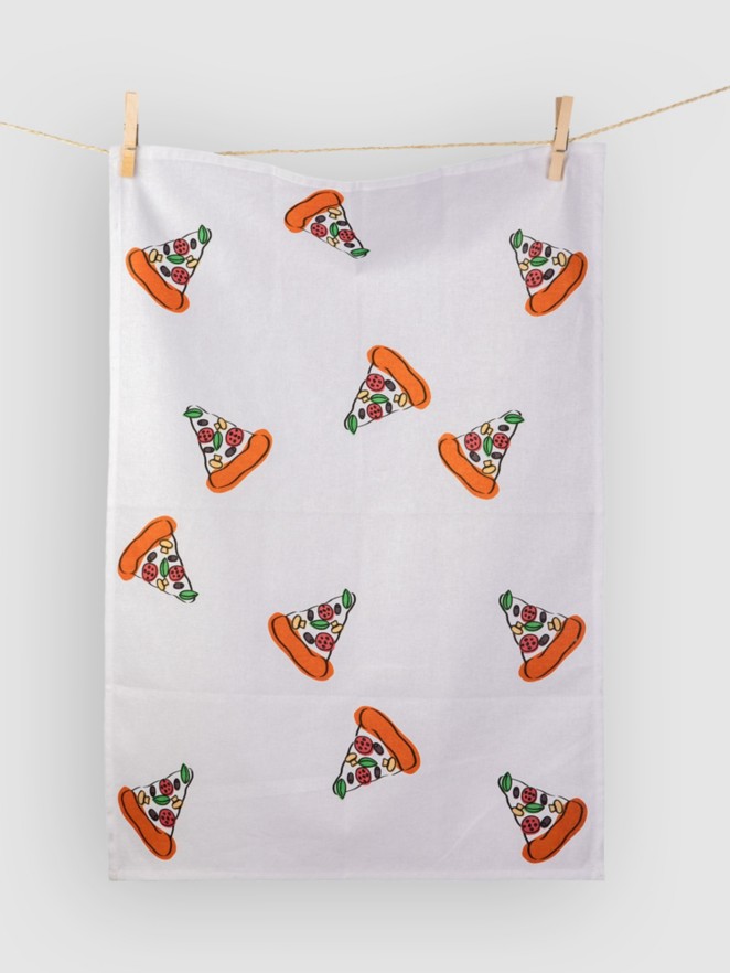 bitten Pizza Tea Kitchen Towel