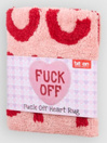 bitten Fuck Off Heart Rug